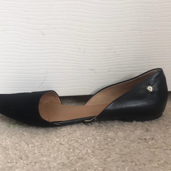 Black Pointed Toe Flats - Picture 3 of 3